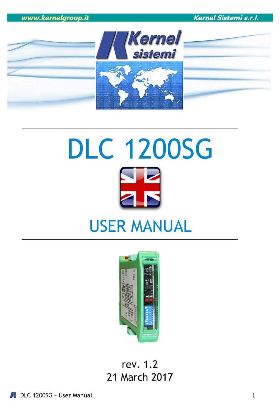 KERNEL DLC 1200SG I/O SYSTEM USER MANUAL | ManualsLib