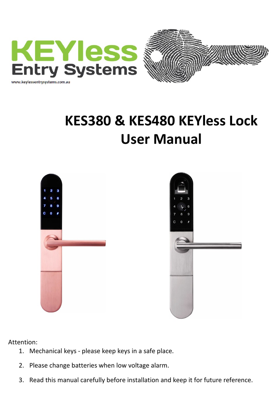 KEYLESS ENTRY KES480 REMOTE STARTER USER MANUAL ManualsLib