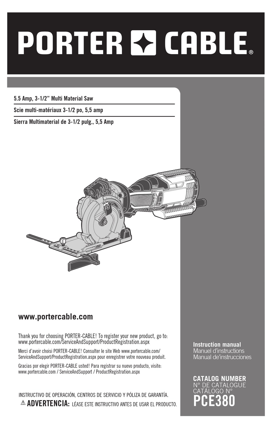 PORTER-CABLE PCE380 INSTRUCTION MANUAL Pdf Download | ManualsLib