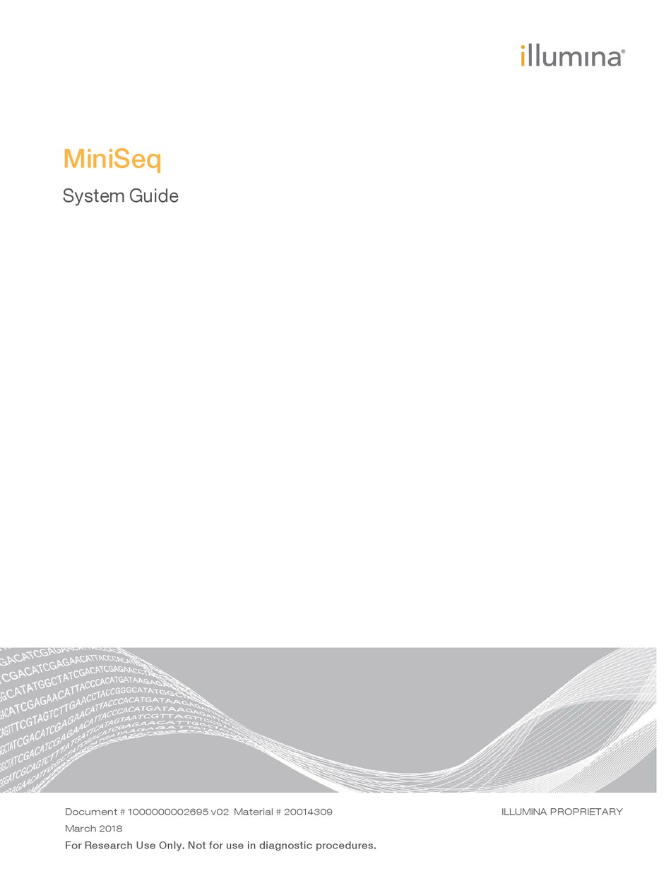 Illumina Miniseq System Manual Pdf Download Manualslib