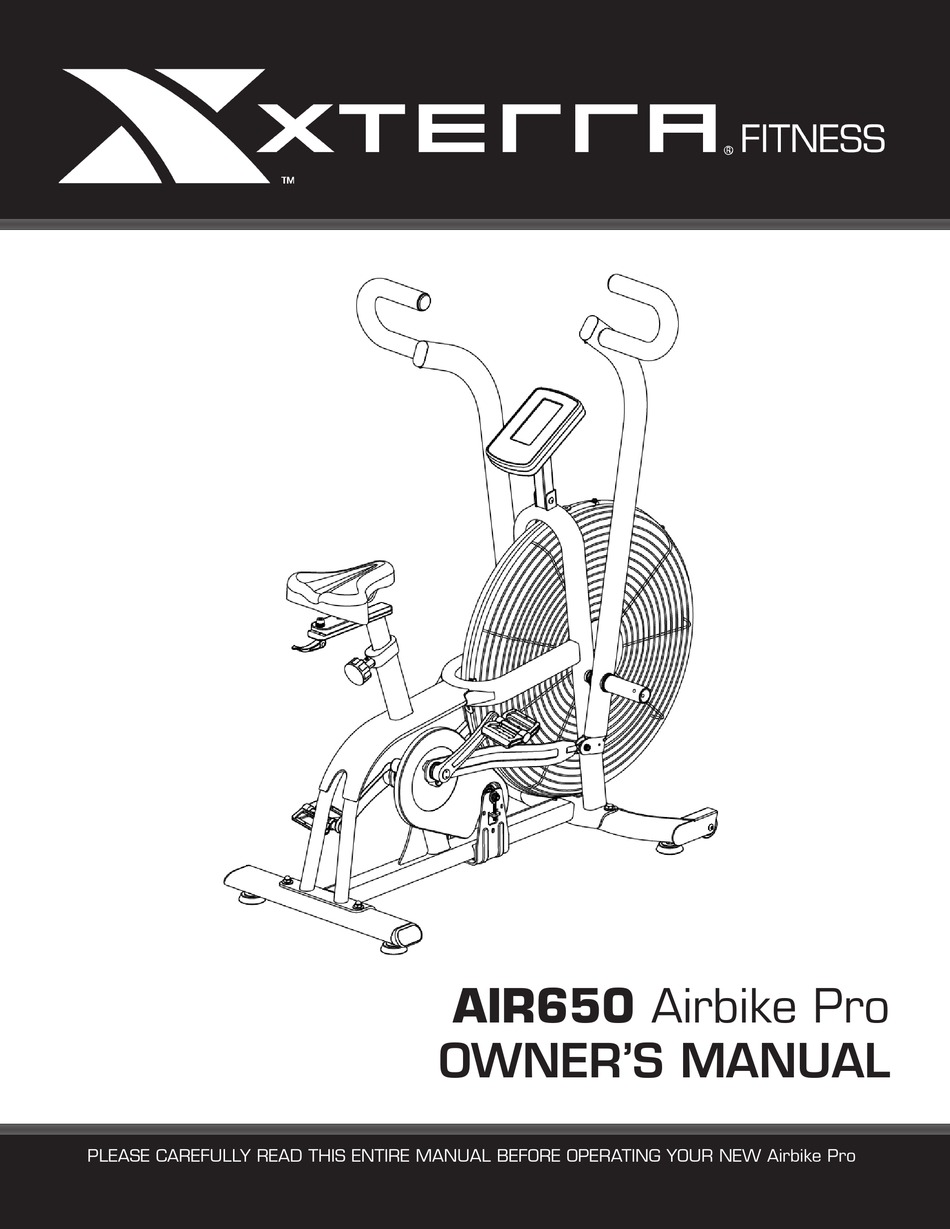 xterra fitness air650 airbike pro