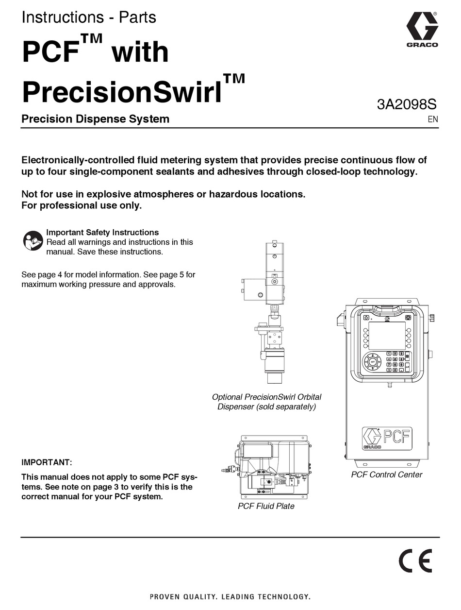 GRACO PRECISIONSWIRL INSTRUCTIONS-PARTS LIST MANUAL Pdf Download