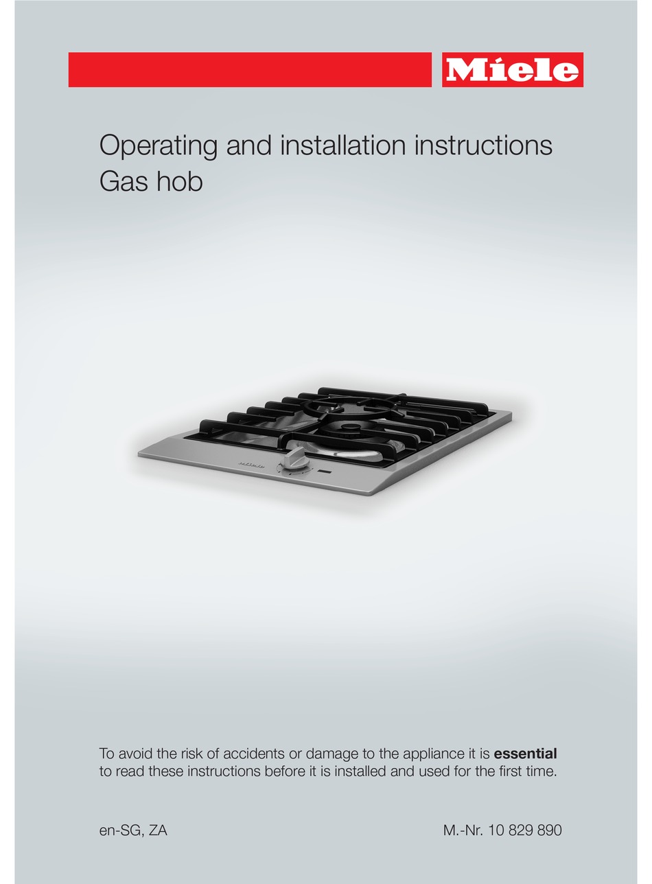 MIELE CS 10131 HOB OPERATING AND INSTALLATION INSTRUCTIONS ManualsLib