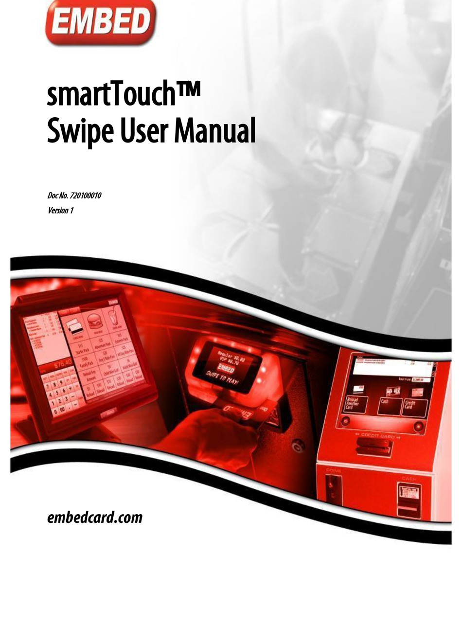 EMBED SMARTTOUCH SWIPE CARD READER USER MANUAL ManualsLib