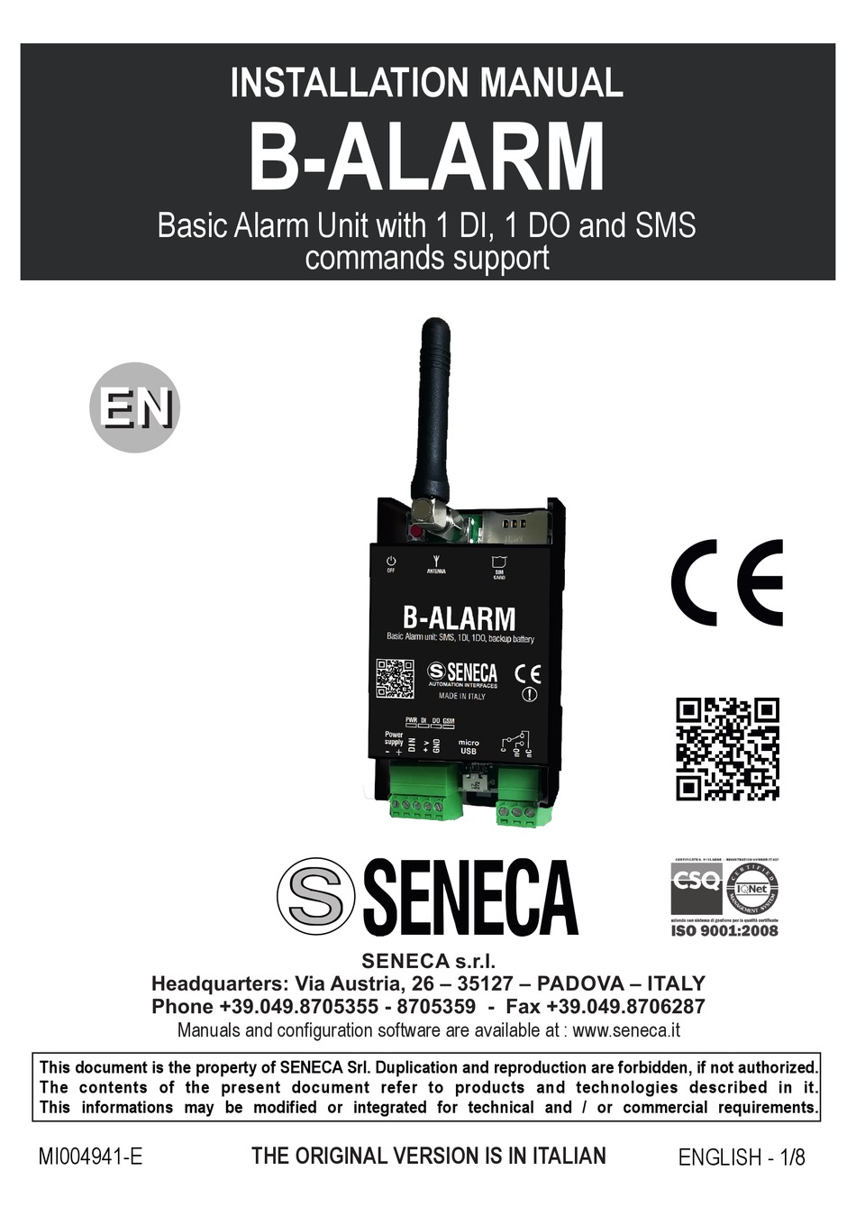 Gt Casa Alarm 2200 Manuale Pdf