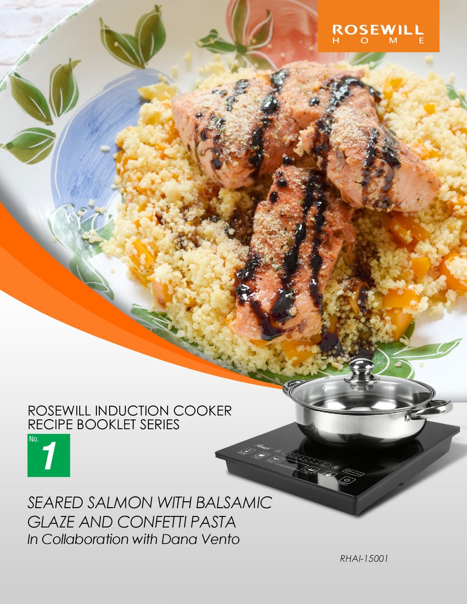 ROSEWILL RHAI15001 COOKTOP RECIPE BOOKLET ManualsLib