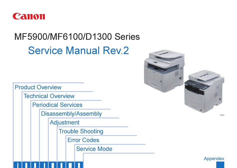 Canon D1300 Series All In One Printer Service Manual Manualslib