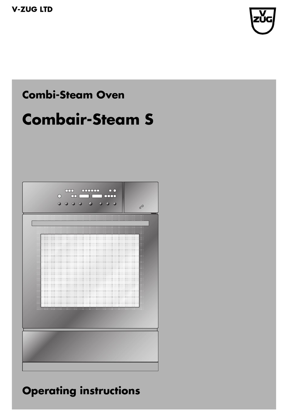 VZUG COMBAIRSTEAM S OVEN OPERATING INSTRUCTIONS MANUAL ManualsLib