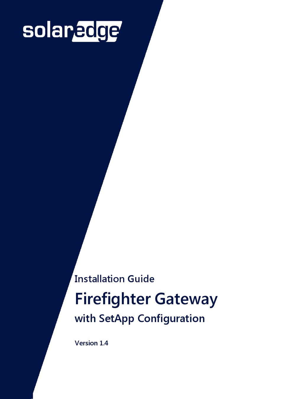 solaredge setapp manual