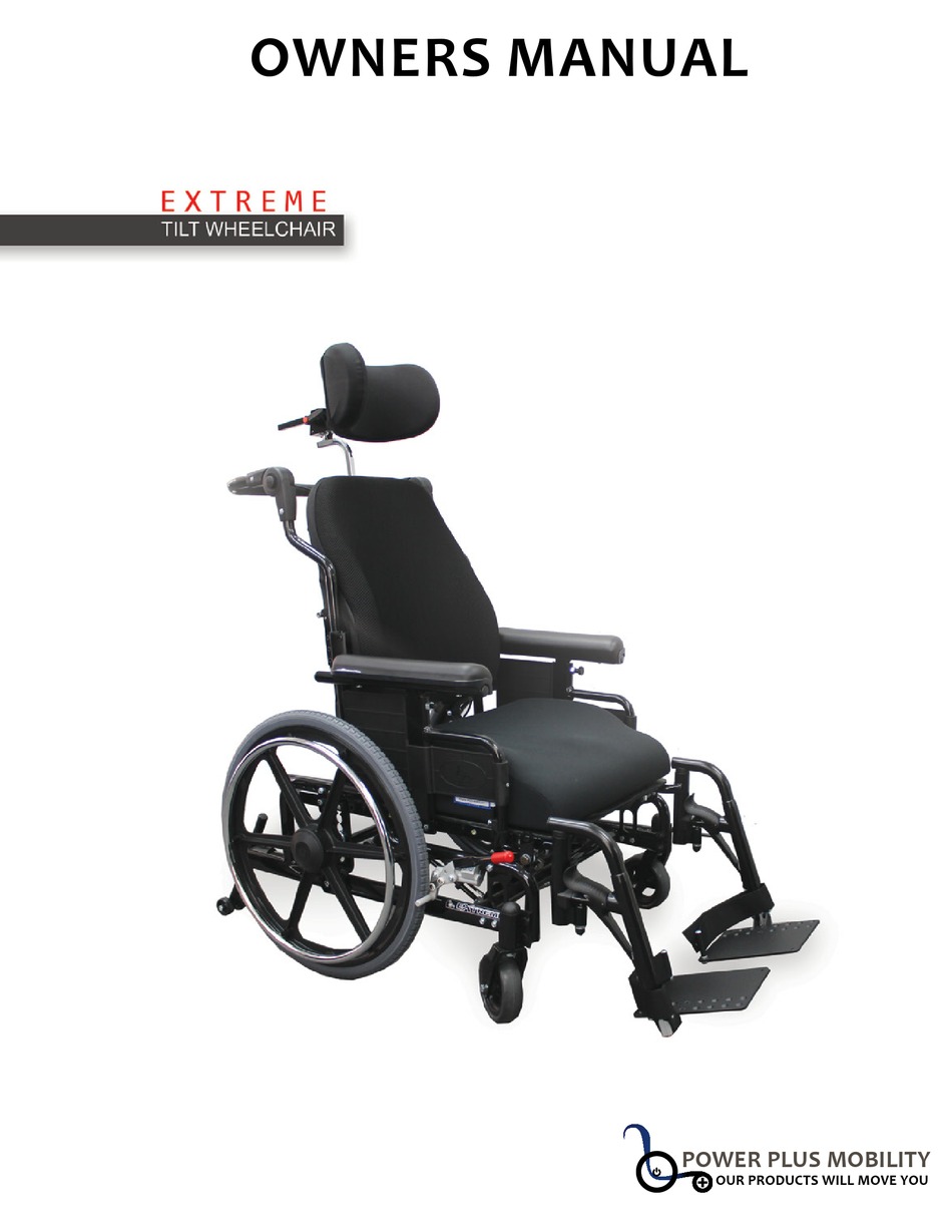 POWER PLUS MOBILITY EXTREME WHEELCHAIR OWNER'S MANUAL ManualsLib