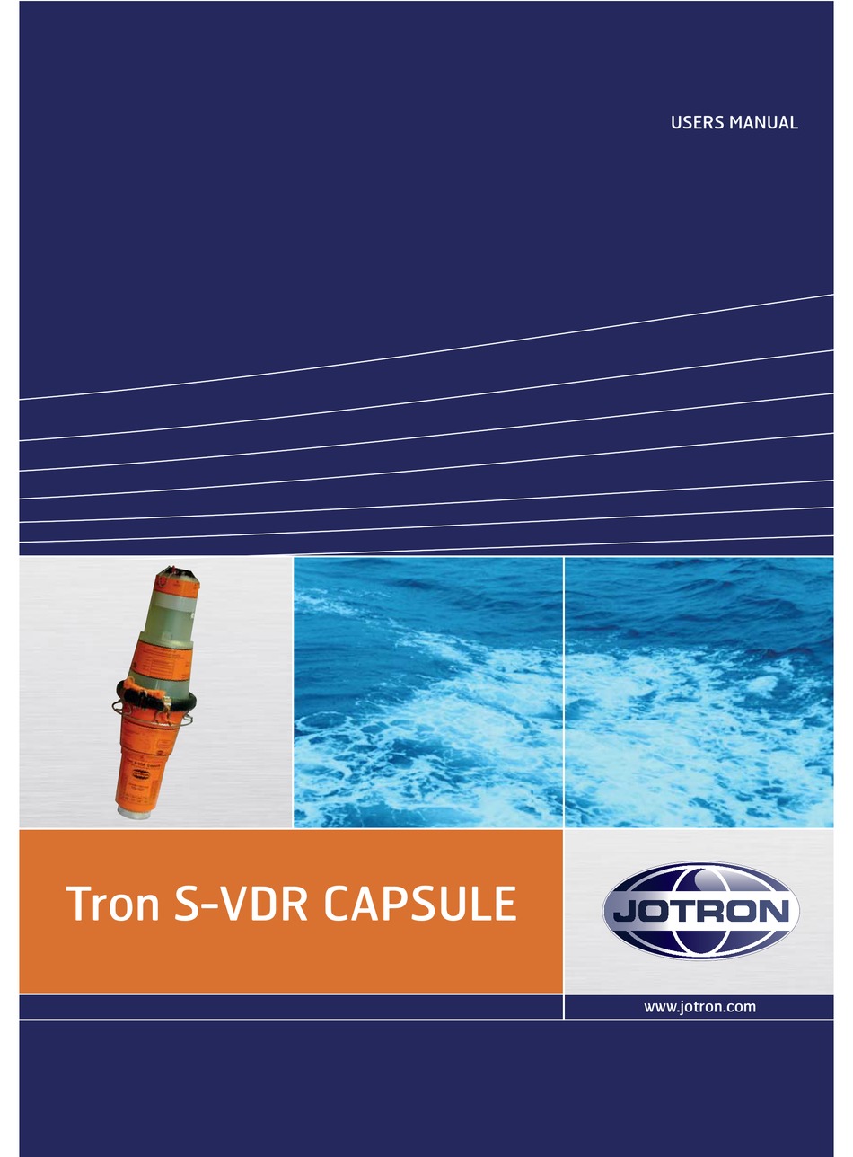 JOTRON TRON S-VDR CAPSULE TOUCH PANEL USER MANUAL | ManualsLib