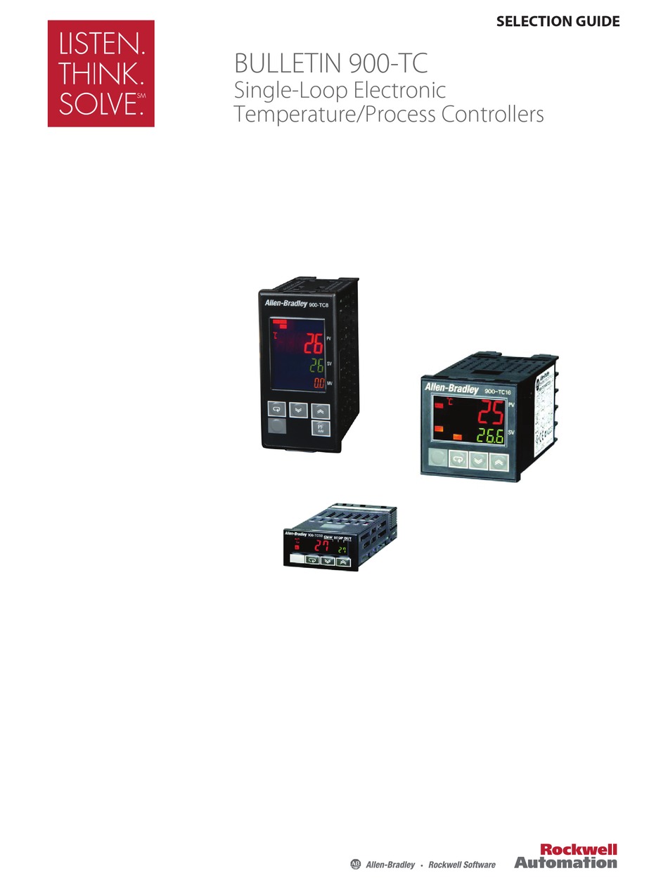 ALLEN-BRADLEY BULLETIN 900-TC SERIES CONTROLLER SELECTION MANUAL ...