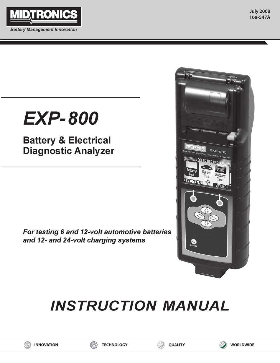 midtronics battery tester manual
