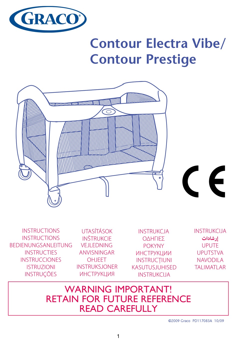 graco contour electra travel cot instructions pdf