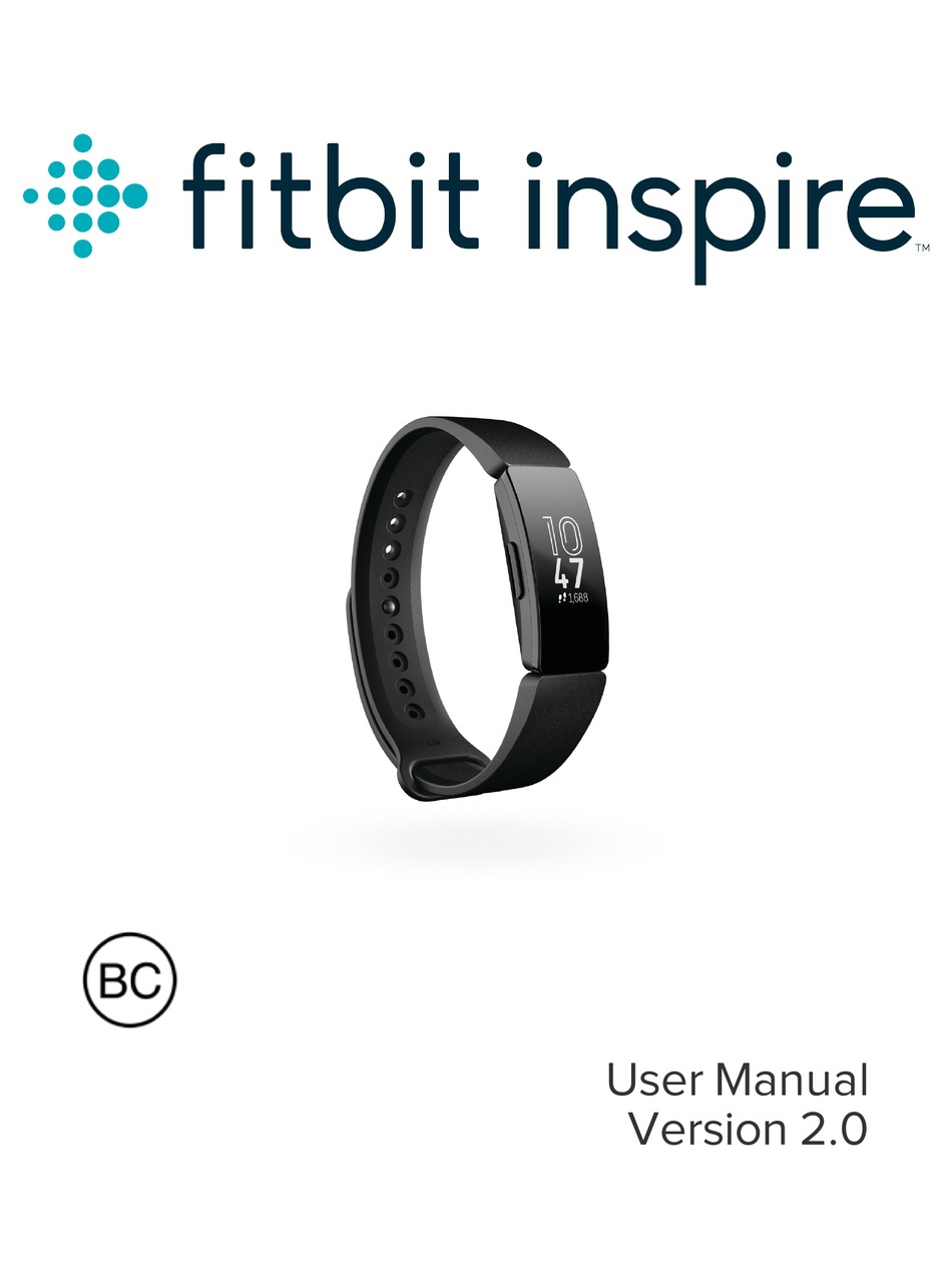 manual for fitbit inspire