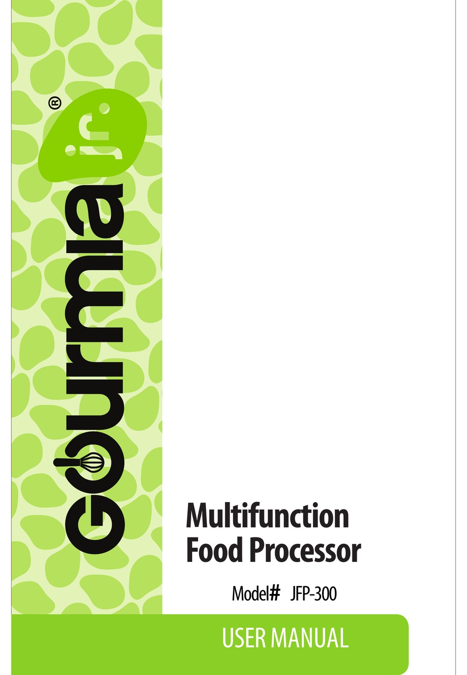 GOURMIA JFP300 FOOD PROCESSOR USER MANUAL ManualsLib