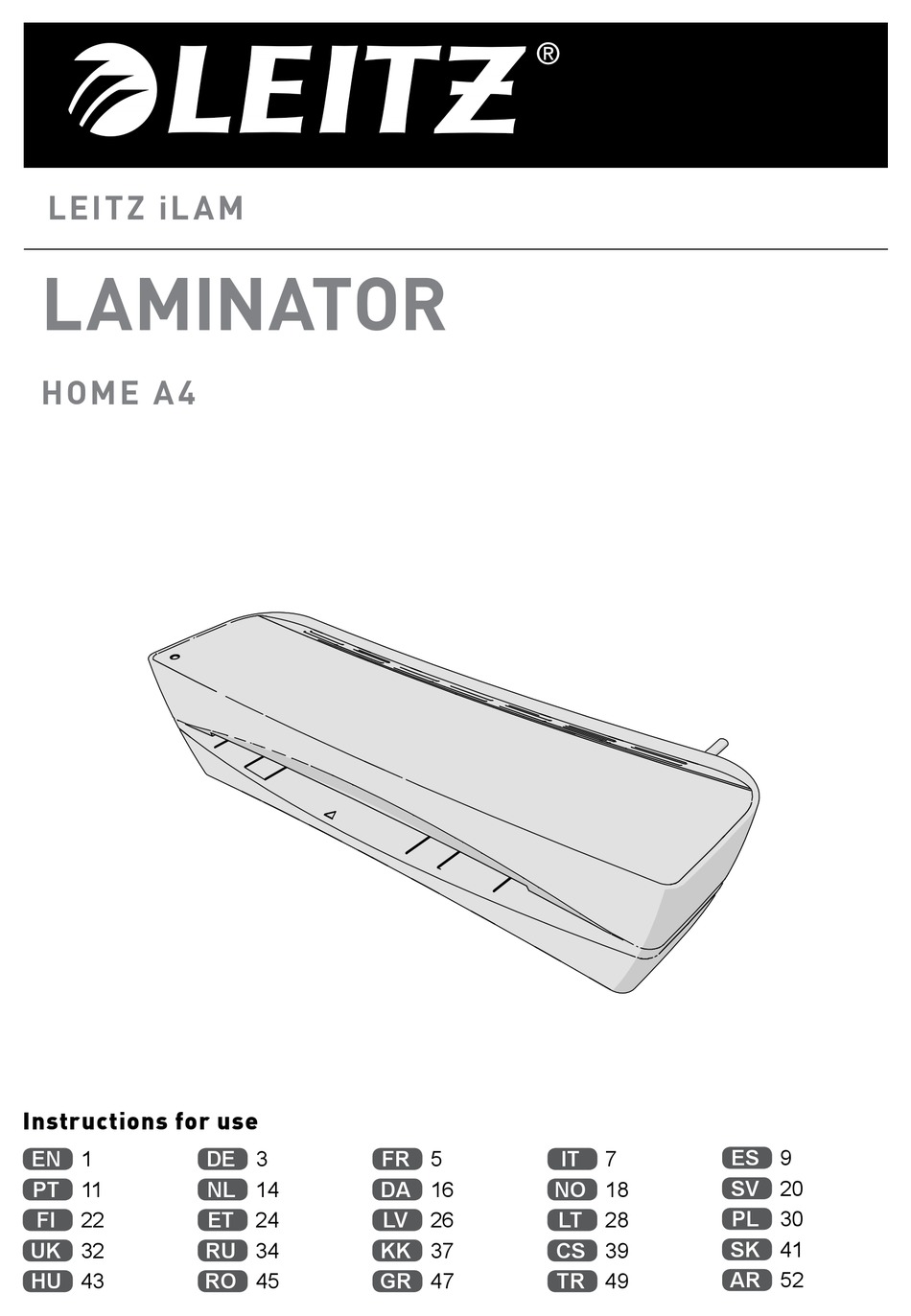 LEITZ ILAM HOME A4 LAMINATOR INSTRUCTIONS FOR USE MANUAL ManualsLib