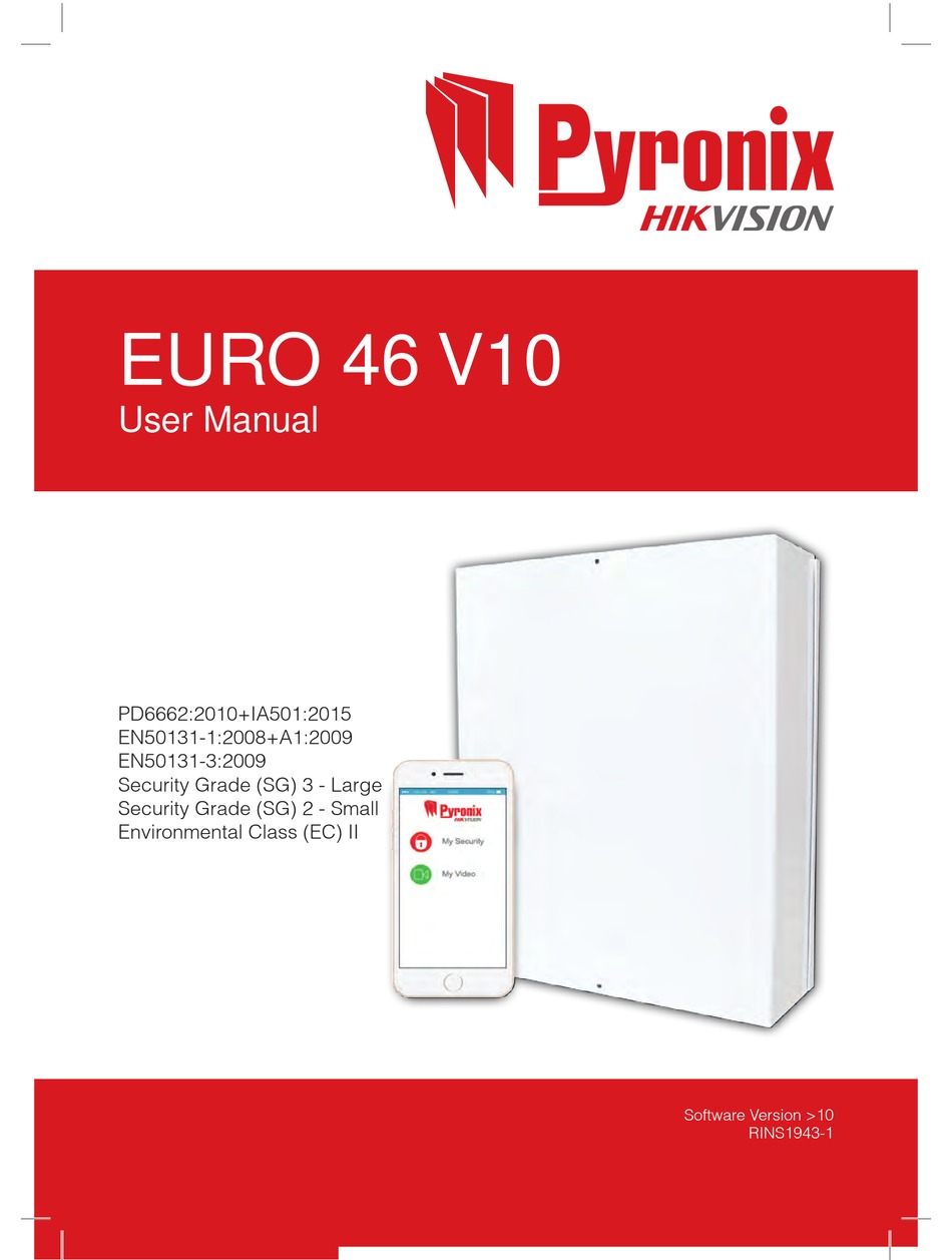 PYRONIX EURO 46 V10 SECURITY SYSTEM USER MANUAL ManualsLib