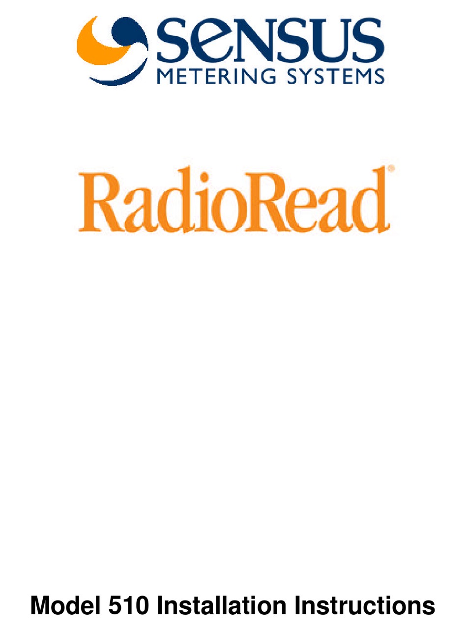 sensus-radioread-510-transceiver-installation-instructions-manual