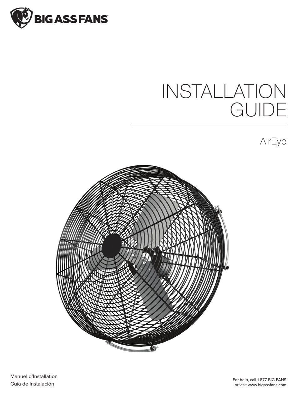 BIG ASS FANS AIREYE FAN INSTALLATION MANUAL ManualsLib