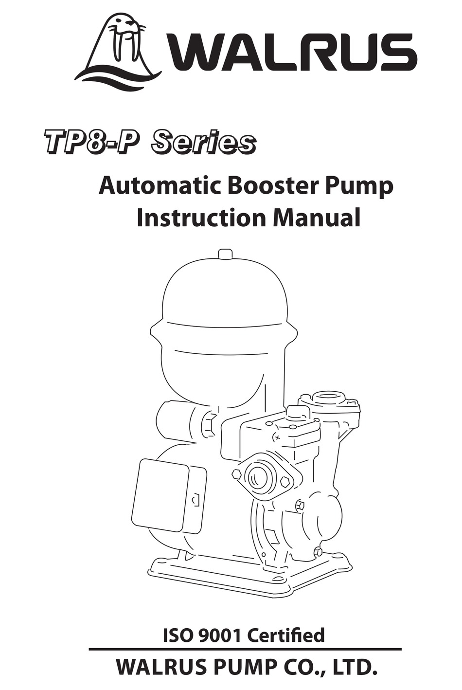 Walrus Tp8 P Series Instruction Manual Pdf Download Manualslib