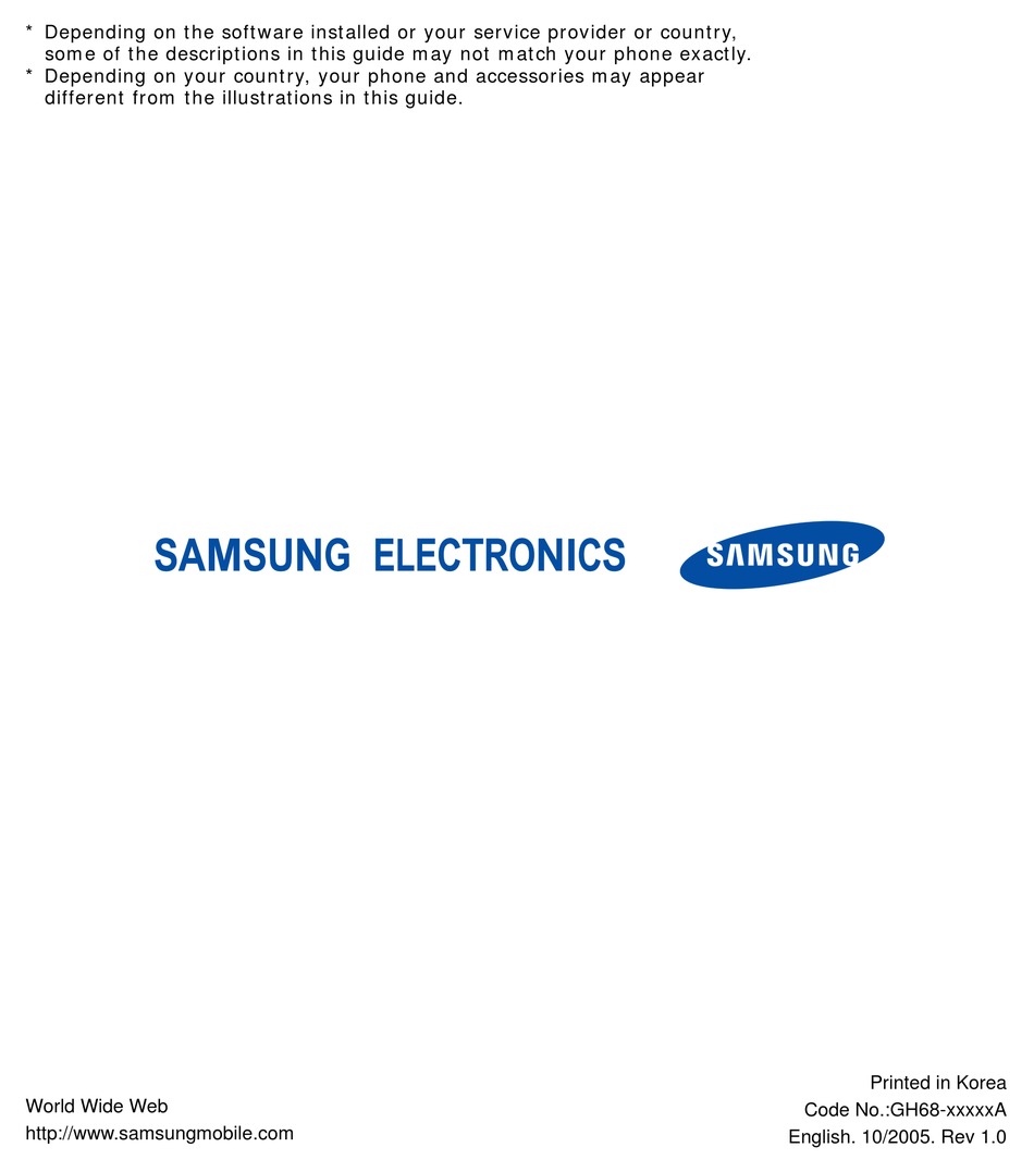 SAMSUNG SERENE CELL PHONE USER MANUAL ManualsLib