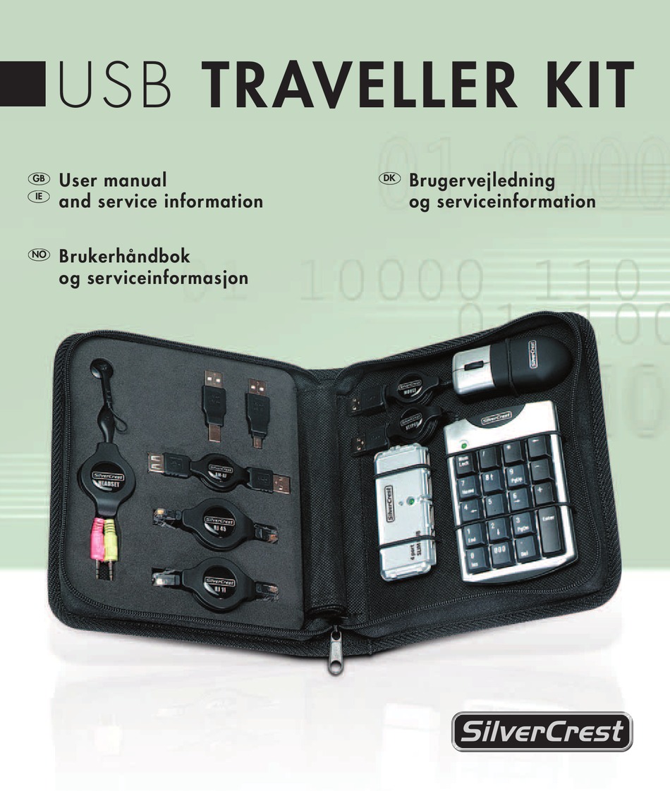 tyngdekraft retort Ged SILVERCREST USB TRAVELLER KIT USER MANUAL AND SERVICE INFORMATION Pdf  Download | ManualsLib