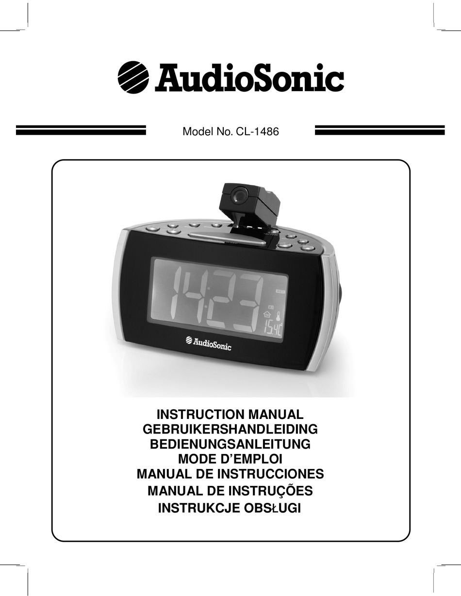 AUDIOSONIC CL1486 CLOCK RADIO INSTRUCTION MANUAL ManualsLib