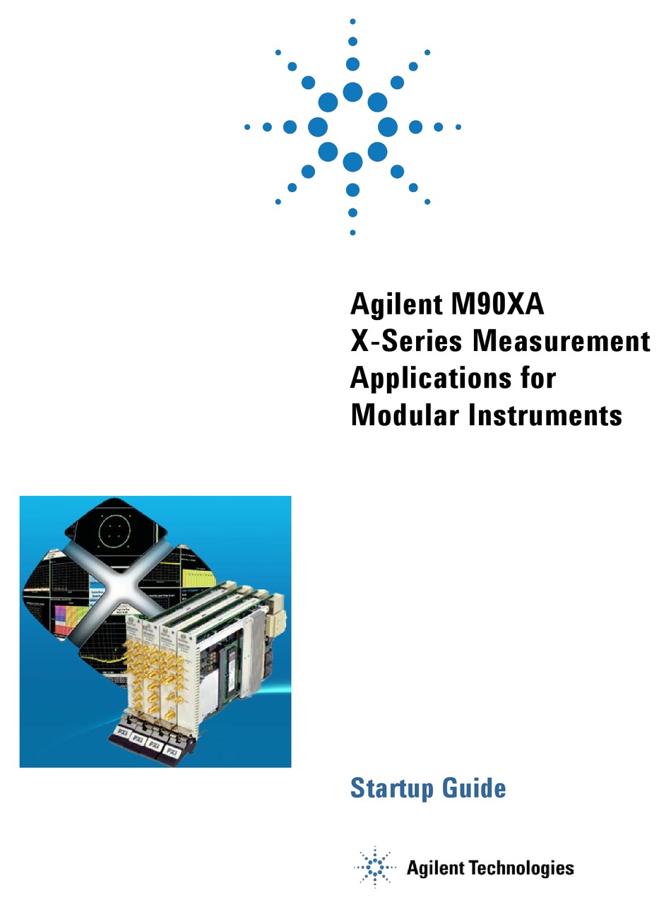 AGILENT TECHNOLOGIES X SERIES STARTUP MANUAL Pdf Download ManualsLib