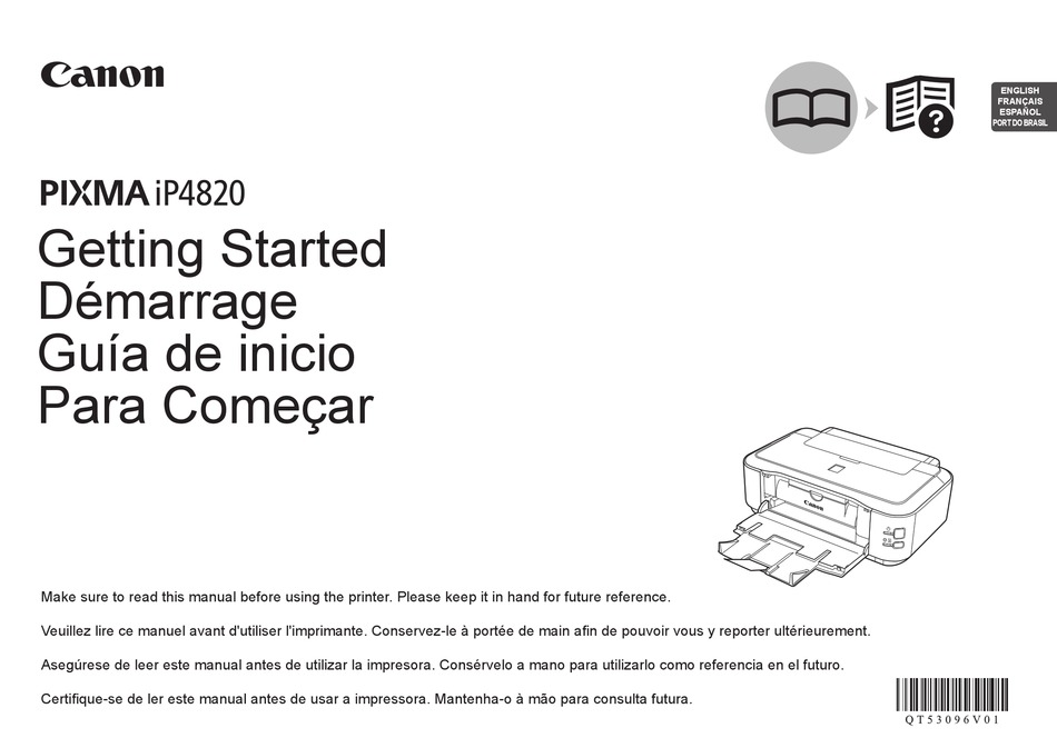 CANON PIXMA IP4820 GETTING STARTED Pdf Download | ManualsLib
