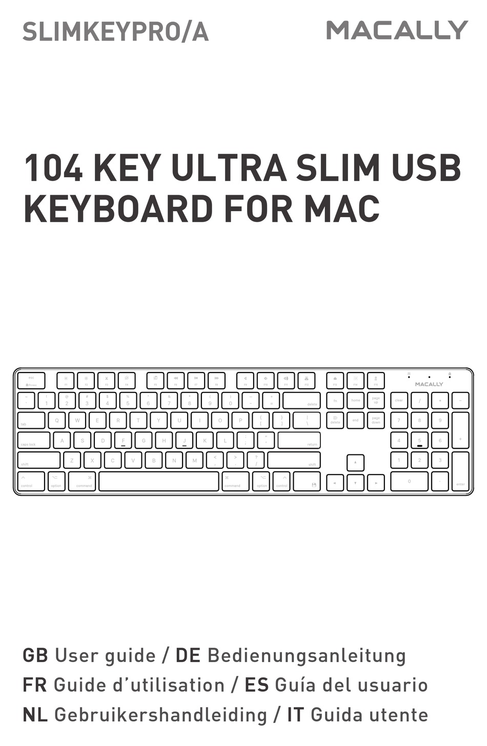macally keyboard manual