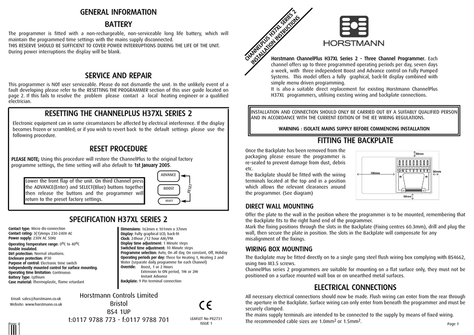 PDF horstmann centaurplus c21 battery PDF