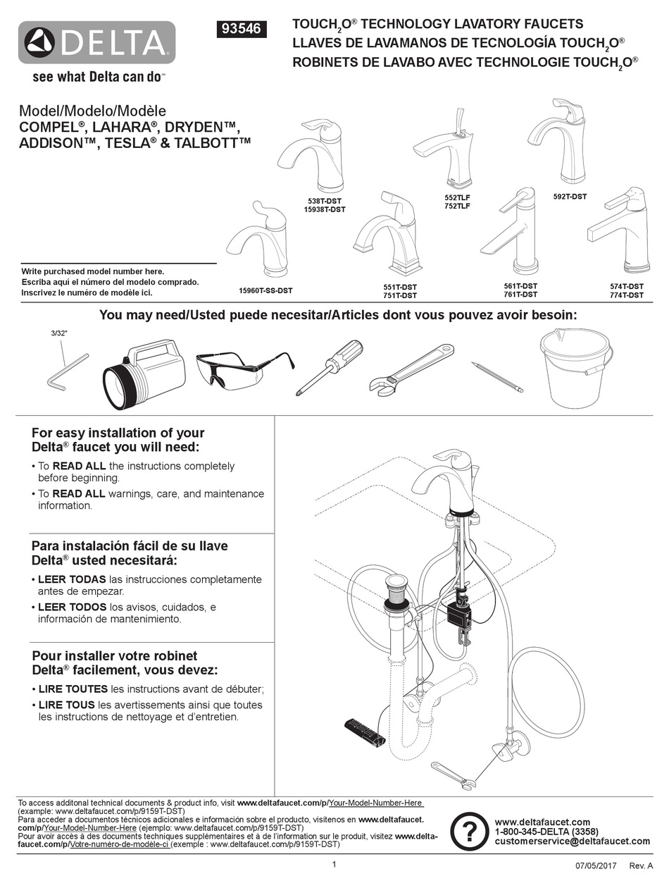 Delta Compel Installation Instructions Manual Pdf Download Manualslib