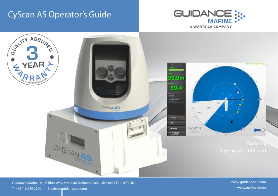 GUIDANCE MARINE CYSCAN AS OPERATOR'S MANUAL Pdf Download | ManualsLib