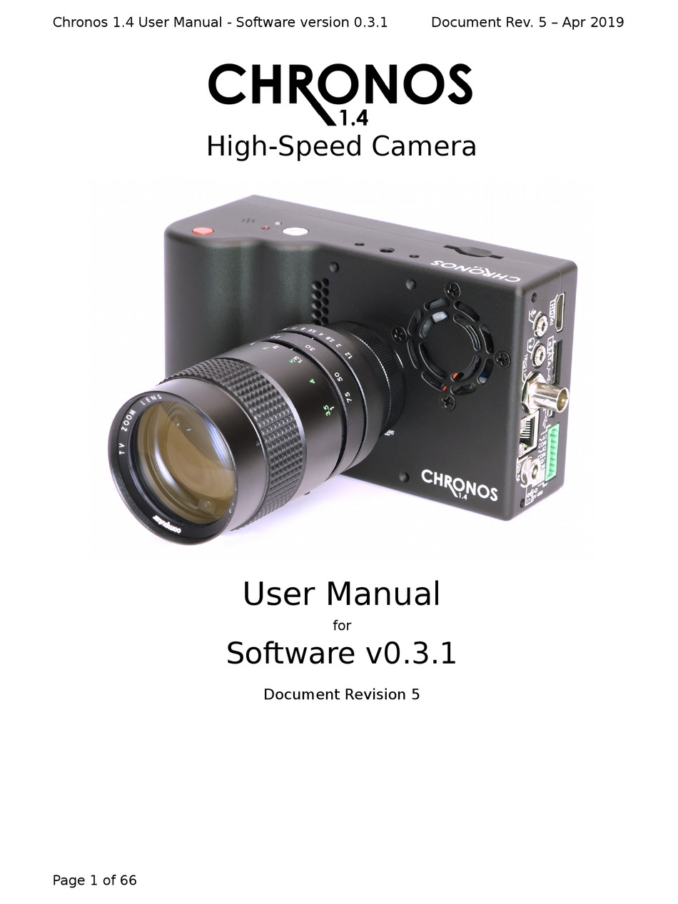 KRON TECHNOLOGIES CHRONOS 1.4 DIGITAL CAMERA USER MANUAL ManualsLib