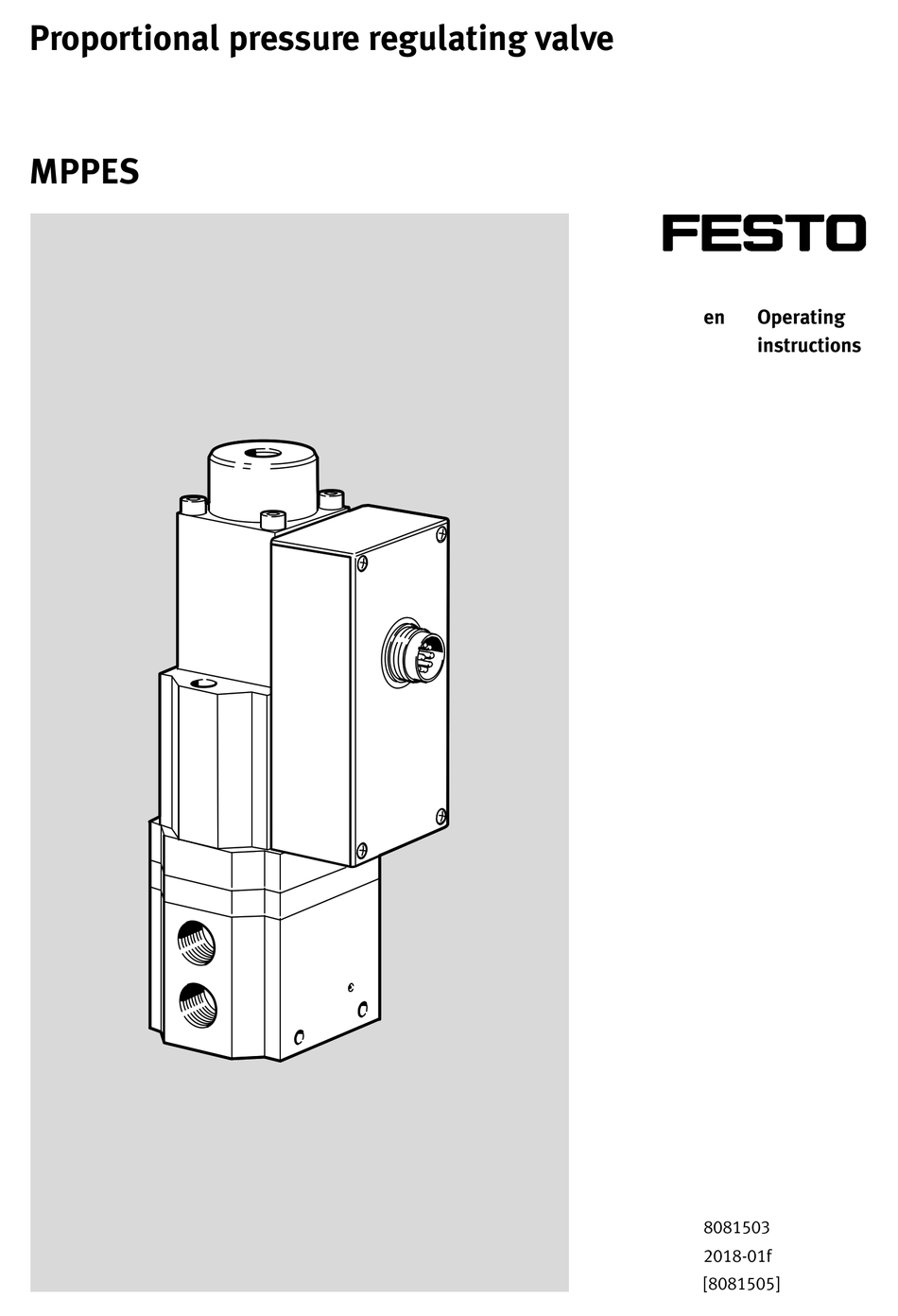 FESTO MPPES-...-010 SERIES OPERATING INSTRUCTIONS MANUAL Pdf Download ...