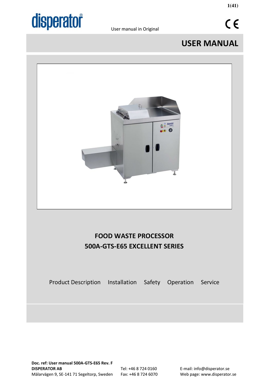 Food Waste Processor GTS Series