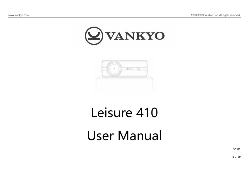 VANKYO LEISURE 410 USER MANUAL Pdf Download | ManualsLib