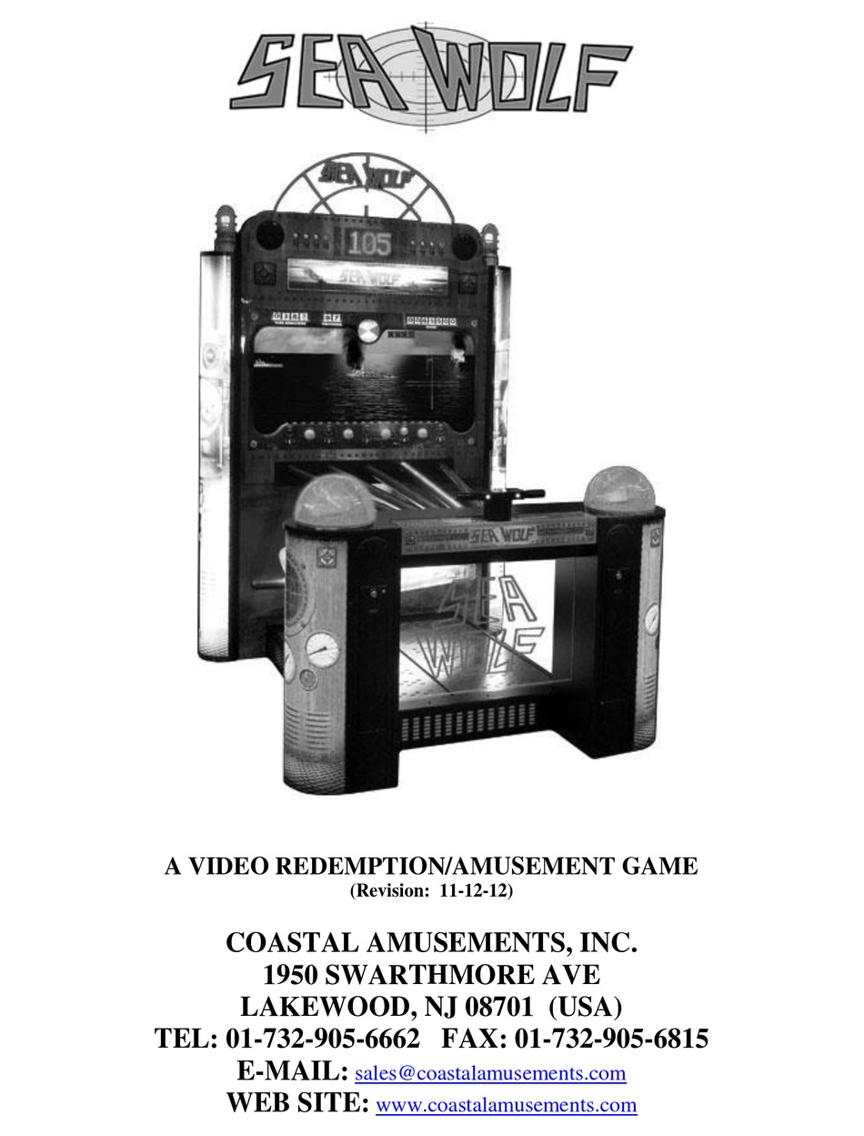 Coastal Amusements Sea Wolf Manual Pdf Download Manualslib