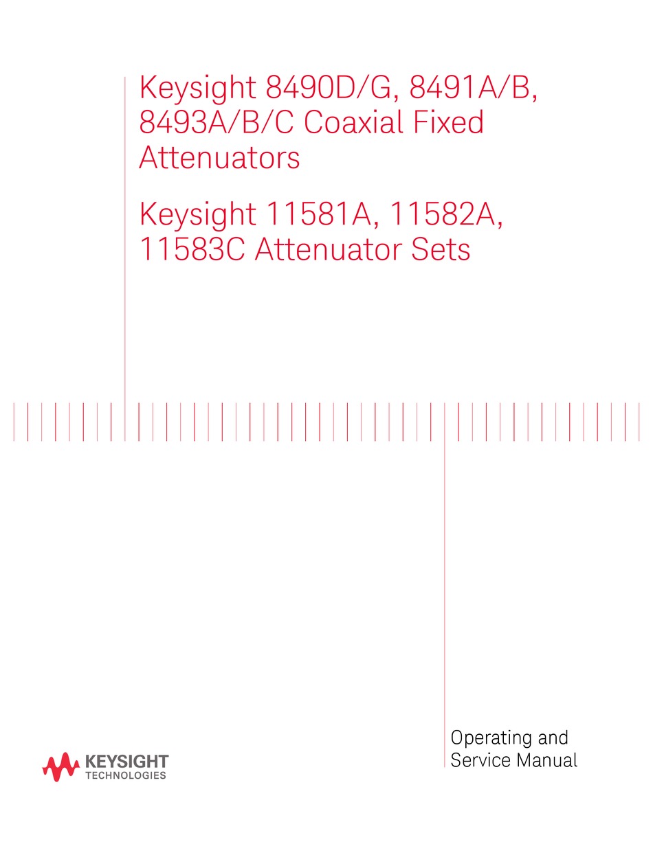 KEYSIGHT 849 SERIES INDUSTRIAL ELECTRICAL OPERATING AND SERVICE MANUAL ManualsLib