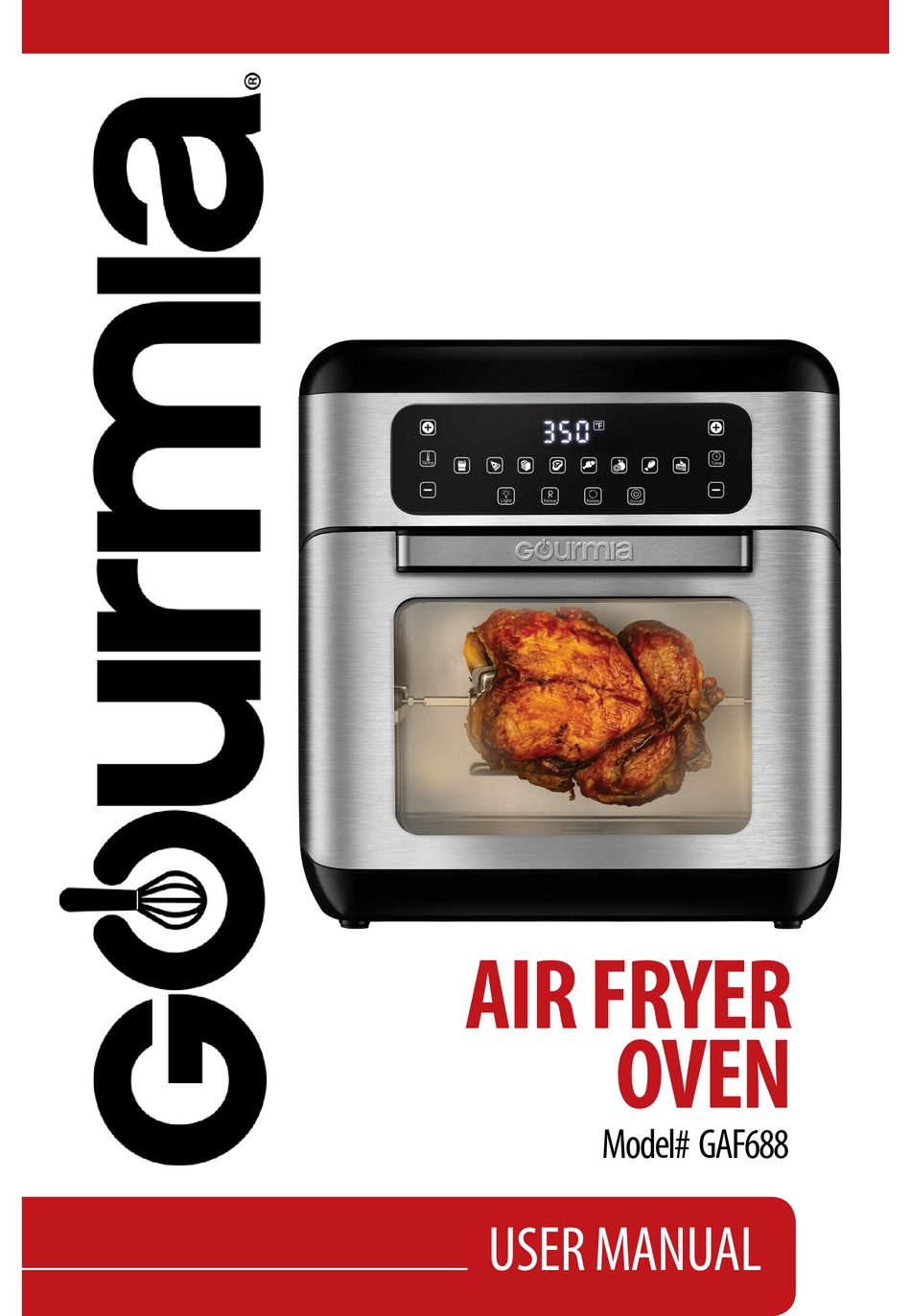 Air Fryers, Gourmia GTF7520 14-in-1 Multi-function, Digital