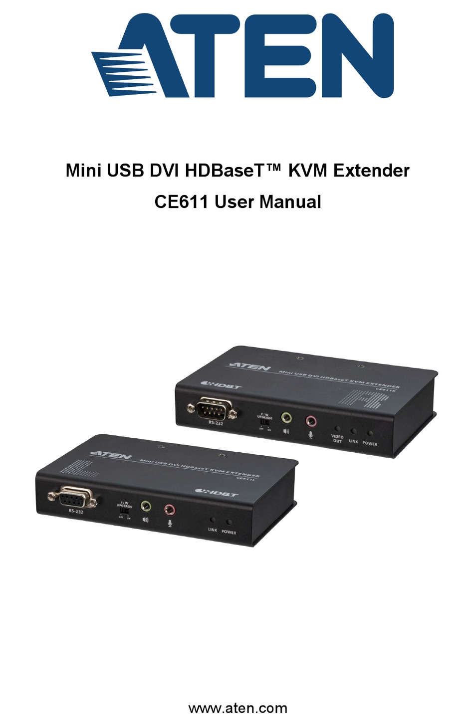 ATEN KVMエクステンダー USB DVI対応(1,920×1,200@100m)(HDBaseT class A、ExtremeUSB対応) CE610A - 3