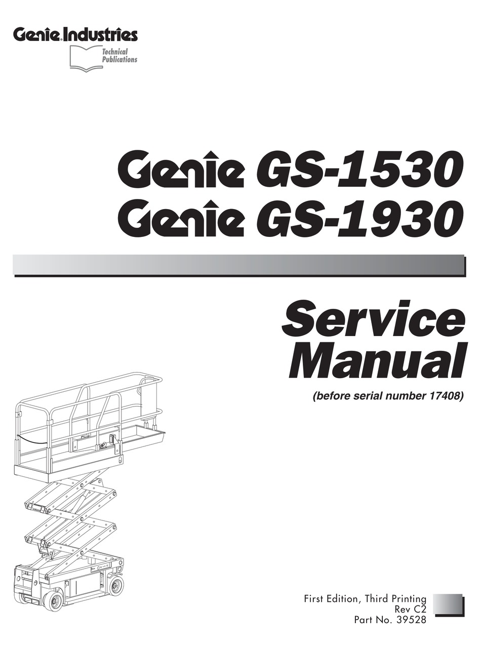 GENIE GS-1930 SERVICE MANUAL Pdf Download | ManualsLib