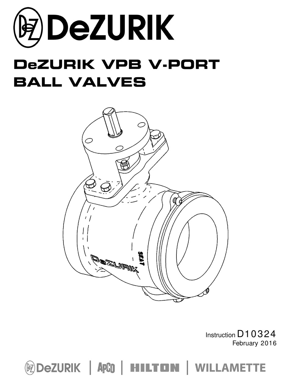 DEZURIK VPB V-PORT INSTRUCTION MANUAL Pdf Download | ManualsLib