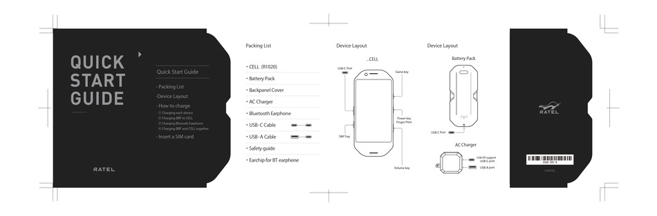 Ratel Cell R1020 Quick Start Manual Pdf Download Manualslib