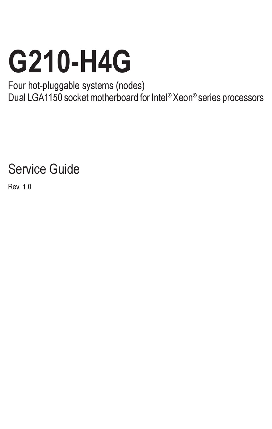 GIGABYTE G210H4G MOTHERBOARD SERVICE MANUAL ManualsLib