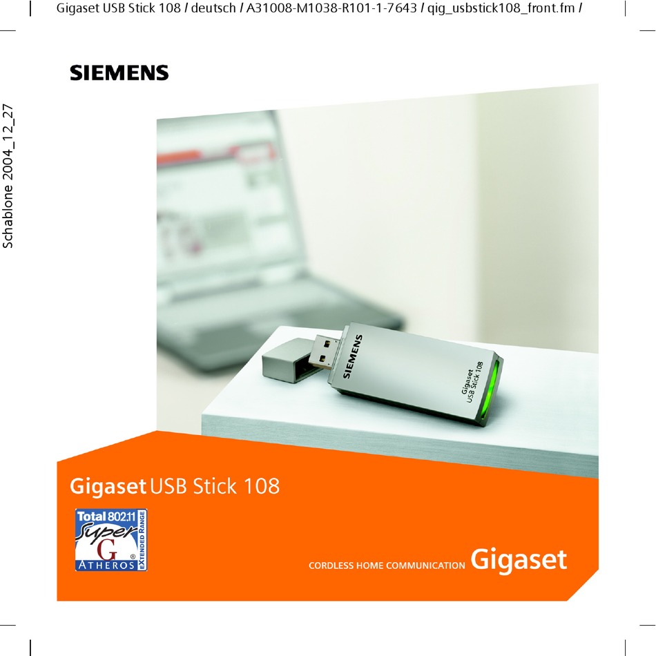 Wireless LAN USB-Adapter Siemens Gigaset USB Adapter 108 