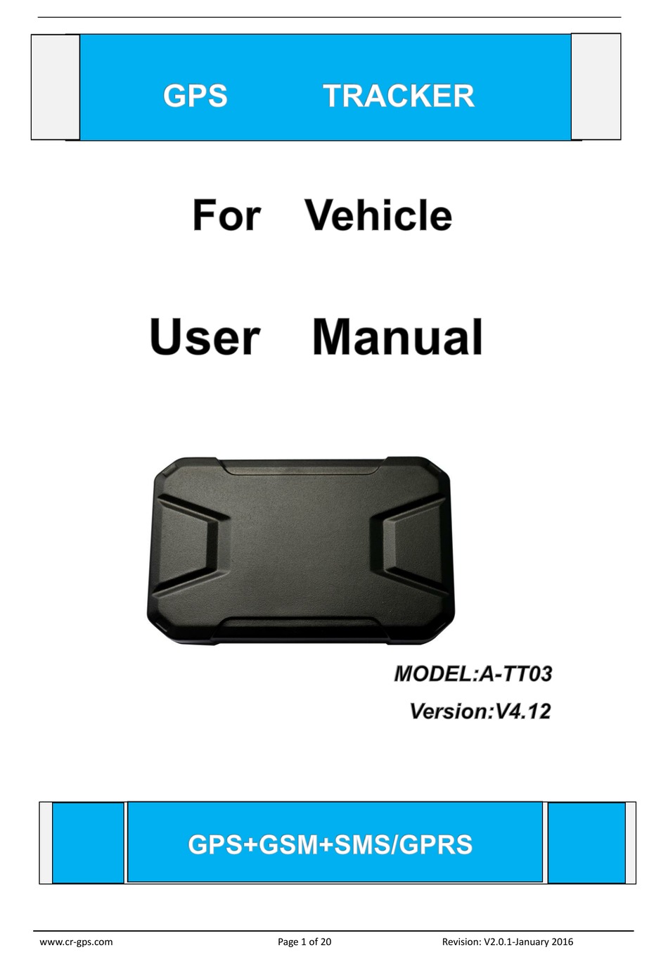 CRGPS ATT03 GPS USER MANUAL ManualsLib
