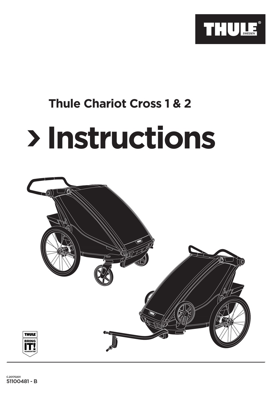 thule chariot cross rain cover