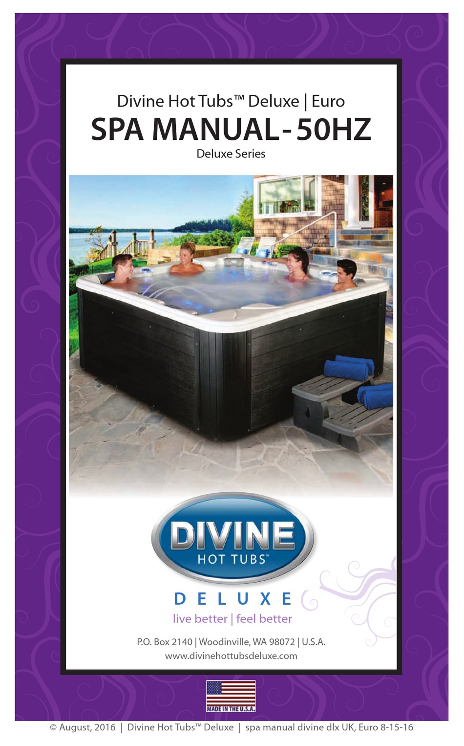 DIVINE HOT TUBS DELUXE SERIES HOT TUB MANUAL ManualsLib